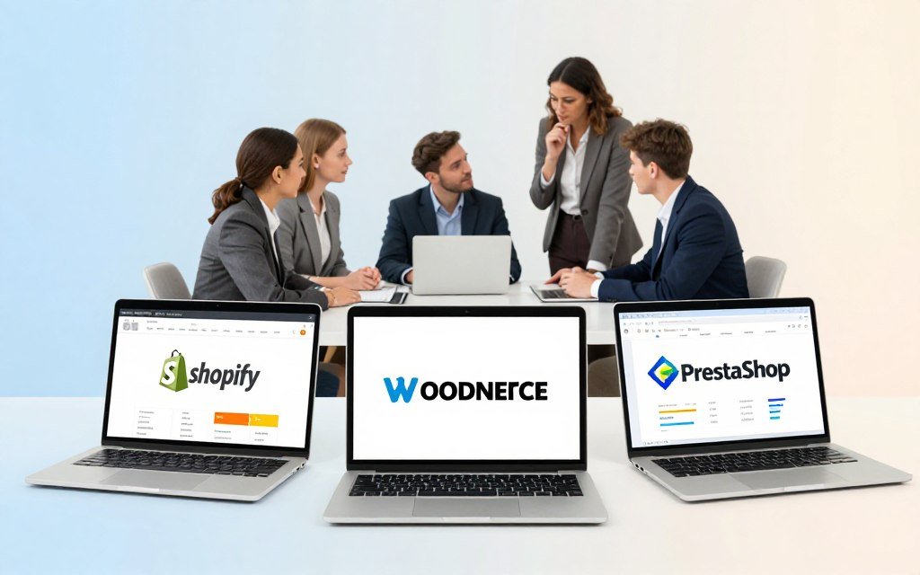 مقارنة منصات التجارة الإلكترونية